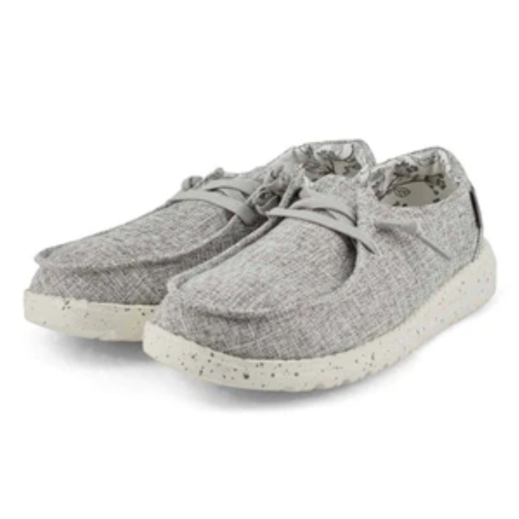 Hey Dude Womens Wendy L Linen Iron Loafer Slip on shoes sz 6 - Picture 1 of 12